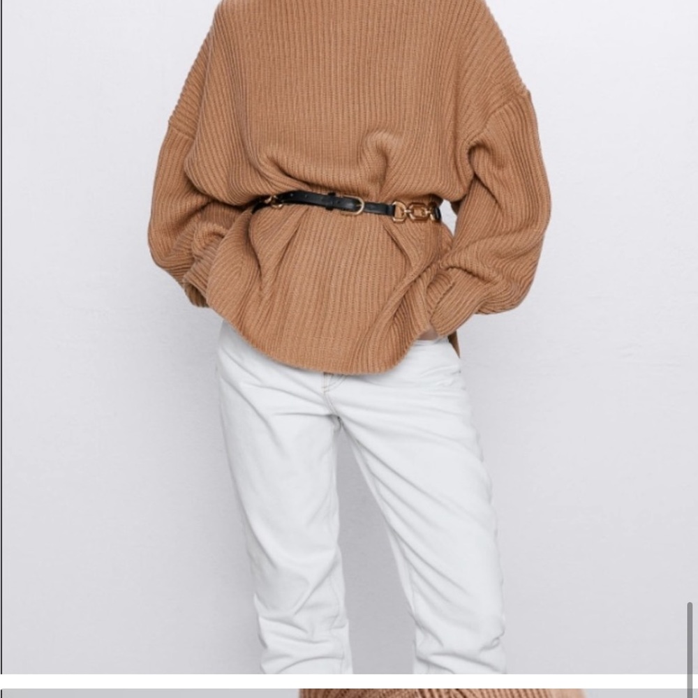 Zara Oversized Wool/Acrylic Blend Sweater Medium.